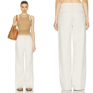 MOTHER the skater prep sneak in ecru wash pants women’s‎ size 25 (small flaw)